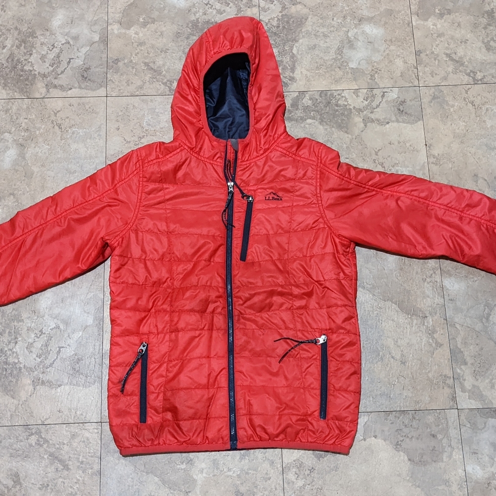 LL Bean Kids Puff Jacket with Hood